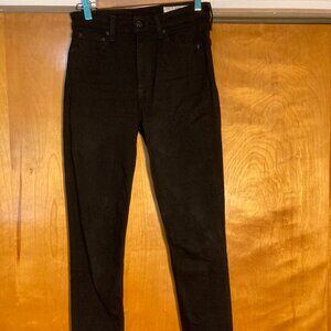 rag & bone Nina High-Rise Skinny jeans, black 26